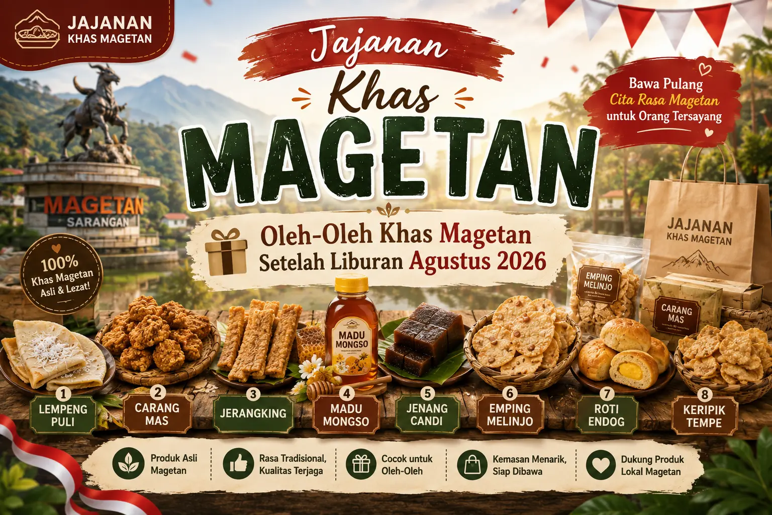 Rekomendasi Oleh-Oleh Khas Magetan Setelah Liburan Agustus 2026